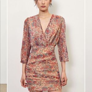 Ba&sh Amelia dress - red - size small